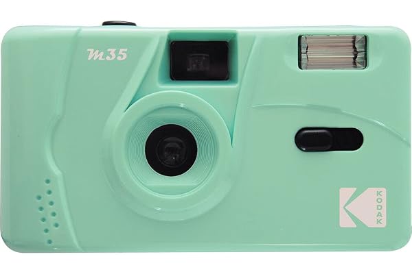 KODAK M35 DA00234 - Appareil Photo Rechargeable 35mm, Objectif Grand Angle Fixe, Viseur Optique, Flash Intégré, Pile AAA – Vert Menthe