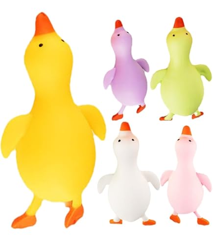 TRENDHAUS - XXL Canard De Bain Anti-stress Squeeze - 19 X 15,5 X 14 Cm - Balle Squishy En Forme De Canard - Dès 3 Ans
