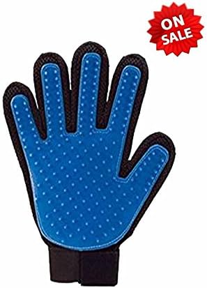 Pet Grooming Glove, [Upgraded Version] Grooming Tool + Furniture Pet Hair Remover Mitt - For Cat &amp; Dog - Long &amp; Short Fur, Efficient Pet Hair Remover Glove - (Right Hand)