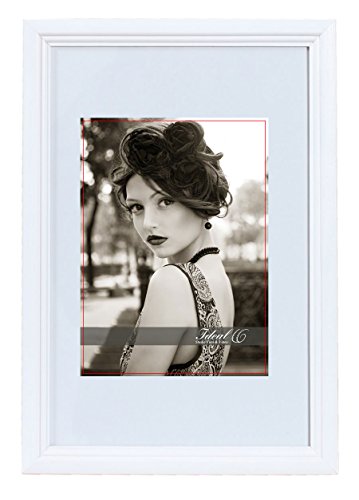 Ideal Trend Holz Bilderrahmen in 10x15 cm bis 40x60 cm 6 Farben Foto Rahmen: Farbe: Weiß | Format: 13x18