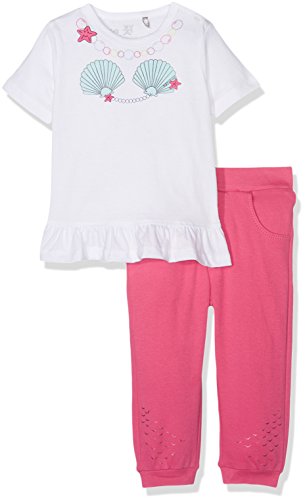 natubini Baby-Mädchen Bekleidungsset Set aus Hose und T-Shirt Bio-Baumwolle