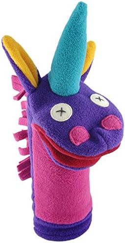 Cate and Levi 12" Handmade Softy Magical Unicorn Hand Puppet (100% USA Polar Fleece)