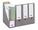 Produktbild 20 Stk. progressFILE ARCHIV-STEHSAMMLER 100mm breit, stabil, anthrazit / Ideal zum Sammeln und Aufbewahren von Zeitschriften, Magazinen, Katalogen usw. im DIN A4 Format - Innenmaße: 257x97x317 / Außenmaße: 262x100x320