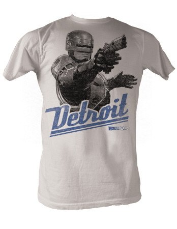 Preisvergleich Produktbild Robocop Detroit Erwachsene silber T-Shirt (Large)