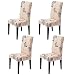 Produktbild Tomone 4 STK Stretchy Stuhlhussen, Stretch-Hussen Stuhl-Bezug bi-elastische Schutz-Husse, waschbar Abnehmbare Esszimmer Sitz Stuhl Abdeckungen für Haus, Hochzeit Bouquet, Hotel, Restaurant Dekor