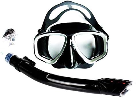 EnzoDate Optical Diving Gear Kit Myopia Snorkel Set, Different Strength for Each Eye, Nearsighted Dry Top Scuba Mask