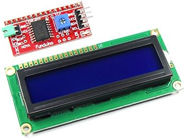 16x2 Blue LCD with Funduino I2C Interface MB-063 1602 HD44780