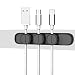 Produktbild Magnetischer Kabelclips, EUGO Magnet Kabelhalter Kabelführung Kabelmanagement auf Schreibtisch für Ladekabel, Netzkabel, USB-Kabel, Audio-Kabel, Kopfhörer kabel,Schwarz