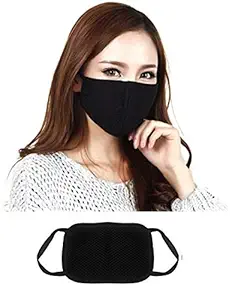 Friendskart Bike Riding and Cycling Anti Pollution Dust Sun Protecion Half Ninja Face Cover Mask (Dark Blue)