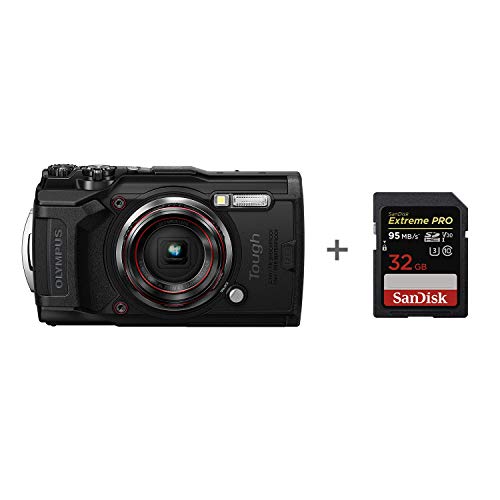 Olympus Tg-6 Tough Camera - Black + 32 GB Memory Card