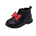 Produktbild Vovotrade Kinder Mädchen Winter Warme Bowknot Leder Kurze Stiefel Schuhe Schneestiefel weiche Winterschuhe Boots für 1-6 Jahre alt Kinder Baby\\n\\n