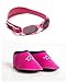 BabyBanz sunglasses and Shore Feet Baby Shoes age 0-6 months Combo Pack Pink