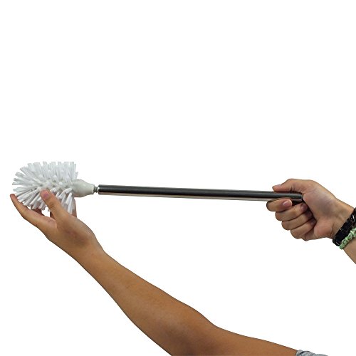 KELA 22438, WC-Bürste und Behälter, WC-Garnitur, Keramik, Laletta, Grau - 3