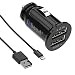 Produktbild iXboost iX-6 SET Speed Charge 3.1A Mini Dual USB Auto-Ladegerät Kfz Adapter 2 Port Ladeadapter + Lightning Ladekabel für z.B. iPhone 6 / iPhone 7 schwarz
