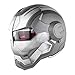 Produktbild TLPSB D.O.T Zertifiziert Motorrad Helm Motocross Vollgesichts Casco Moto Flip Offene Maske Helm, Iron Man Transformers - M, L, XL Grau,L59~60CM