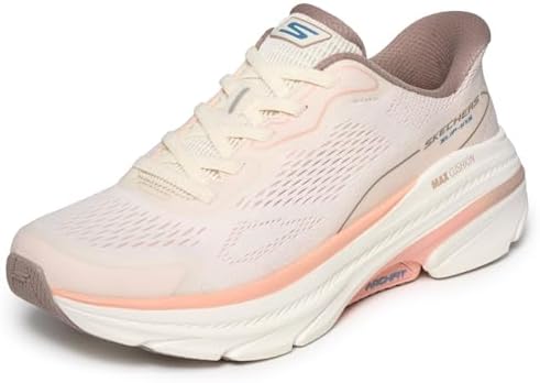 Skechers Max Cushioning Arch Fit 2.0 - Sneaker da Donna, Colore Pesca, Taglia 38