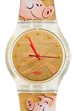 Swatch Unisex Armbanduhr BE LUCKY Analog Quarz Kunststoff SUJK119