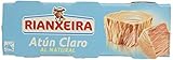 Ligero y natural Rianxeira, Conserva de atún claro al natural - 18 latas de 80 gr. (Total: 1440 gr.)