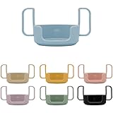 Design Letters Manico per tazza Sippy Tritan per neonati e bambini nero| Manico per tazza per svezzamento con un design unico