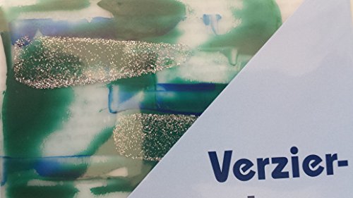 bastelkoerble® Wachsplatten Glitter , blau/silber , 200 x 100 x 0,5 mm, 1 VE = 1 Platte, Verzierwachs, Wachs