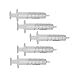 5x Reusable Plastic 5ml Injector Syringe No Needle For Lab Hydroponics Nutrient