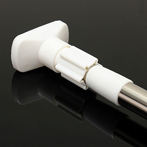ungfu Mall Edelstahl Duschvorhang, ausziehbar, Rod Fenster Vorhang Schiene, 50-80cm - 3