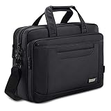  Kamlui - Maletín para Ordenador portátil de 15,6 a 16 Pulgadas, Bandolera de Hombro para Mujer y Hombre, Funda de Nailon Universal para Tableta, Ordenador portátil, Color Negro