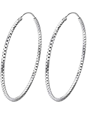 J.SHINE Damen Creolen 925 Sterling Silber Ohrringe Set Mode Schmuck 