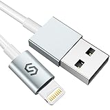  Syncwire iPhone Ladekabel Lightning Kabel, 2M [Apple MFi Zertifiziert] Lightning Datenkabel für iPhone XS/X/XR/XS Max, iPhone 8 Plus/7 Plus/6s Plus, iPhone 6/7/8, SE/5S/5C, iPad und iPod, Weiß