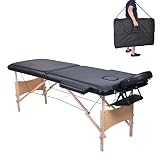 Lugar aplicable: Esta camilla de masaje profesional es perfecta para profesionales en terapia, spa, salón, belleza, tattoos, acupuntura, reiki, industria sueca de masaje tailandés, también es adecuado para uso en ensayos clínicos, hospitalarios, de gimnasio y clínicos