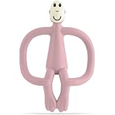 Matchstick Monkey, Original Teether & Gel Applicator, Antimicrobial Silicone Teething Toys for Baby, Easy to Grip, BPA Free, 