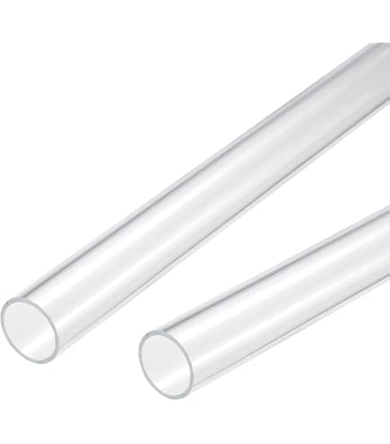 Acrylpijp 2 Stuks, Lengte 20/50cm Acrylpijp Transparante Glazen Buis Acrylpijp 2 Stuks, Lengte 20/50cm Acrylpijp Transparante Glazen Buis