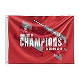 Producto oficial. Liverpool F.C. - Bandera de los Campeones de Europa (1,5 x 0,9 m)