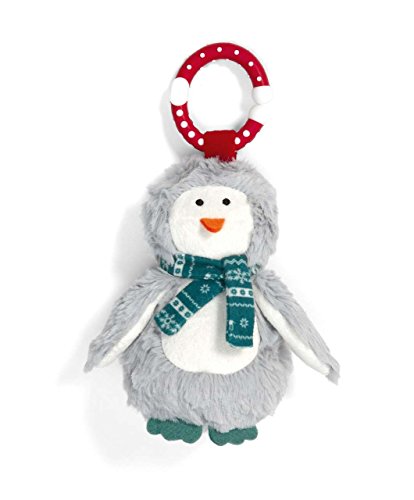 Mamas & Papas Christmas Chime Clip On Penguin Toy For Car Seats/Strollers/Prams