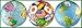 World Collection Golf Balls - Globe / International Flags / Earth RS.2317.00