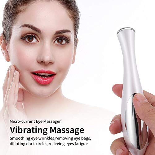 Preisvergleich Produktbild Elektrischer Augenmassagegerät, batteriebetrieben, Faltenentfernung, Anti-Aging Massagegerät, Ion EMS Vibration, Beauty Eye Care Tool