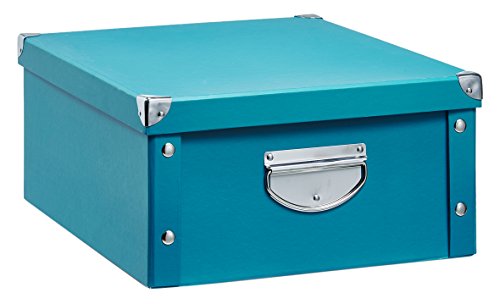 Preisvergleich Produktbild Zeller 17843 Aufbewahrungsbox, Pappe, petrol