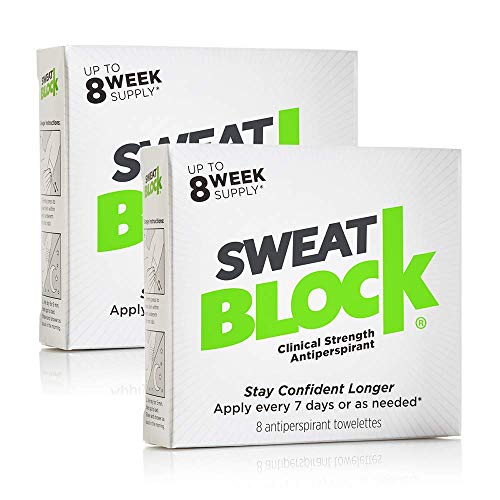 SweatBlock Clinical Strength (2 Caja de reparto) antitranspirante, 8 Conde