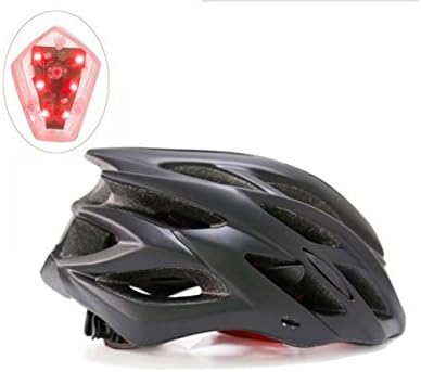 Mosk New High-grade Mountain Bike / Road Bike Integrated Molding Insect Net With Tail Lamp Helmet, Specialized Bike Helmet With Safety Light, Adjustable Sport Cycling Helmet Bike Bicycle Helmets For Road & Mountain Biking,Motorcycle For Adult Men & Women,Youth - Racing,Safety Protection(Black)