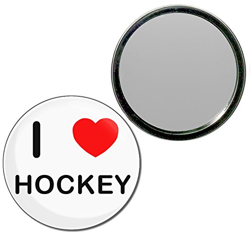 I Love Hockey - 55mm Round Compact Mirror