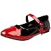 Produktbild Pleaser Teufel Ballerina Schuhe, Lack Schwarz/Rot, US 6