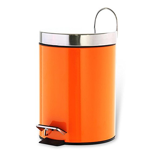 HC-Handel 931269 Kosmetikeimer "Messina" 3 Liter 17 x 17 x 24 cm orange