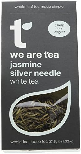 We Are Tea Jasmine Silver Needle Whole Leaf Loose Caddy White Tea, 37.5 g, Pack of 2