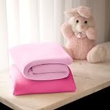Clevamama 7306 Jersey Baumwolle Spannbettlaken Kinderbett 60 x 120 cm (2 Stück), Rosa - 2