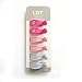 LAT Stroller Pegs Clips To Hook Muslin and Toys, Car Seat Cover Clips, blanket clips 6-pack (Girl)