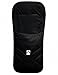 Produktbild Baby Sommer Fußsack mit Baumwolle schwarz, waschbar, für Kinderwagen, Buggy, ca. 94x42 cm