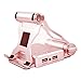 Produktbild ultrics® Aluminium verstellbar Handyhalter mit 10400 mAh Dual USB Power Bank, 270 Grad drehbar, Standfunktion, mehrere Blickwinkel Handy Desktop Charging Dock für iPhone iPad Samsung Galaxy Sony Xperia HTC LG iPod Nokia Tablet für Home Office Schneidebrett Rose Gold