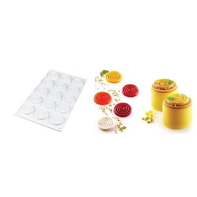 Silikomart - Silikomart professional 15 tourbillons. Cuisine : Autour de la pâtisserie (Moules en silicone)