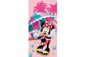 14 MINNIE FARO Serviette de Bain et de Plage Minnie Disney 100% Microfibre 70x140 cm