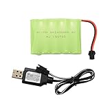  Tutmonda AA NI-MH 6.0 V / 7.2 2400 mAh Batería de Repuesto + Puerto SM Cable Cargador USB para Coche Modelo Juguetes Herramientas Iluminación Eléctrica